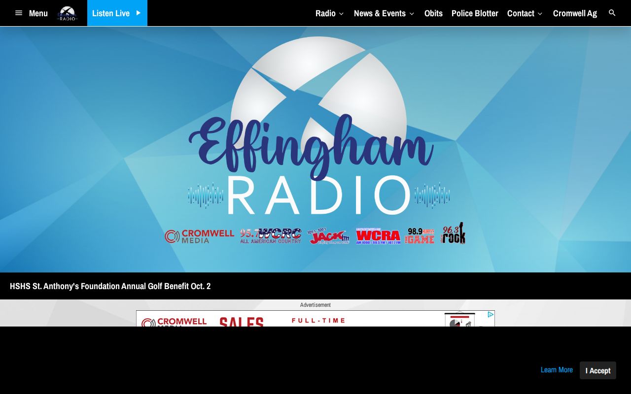 Effingham Radio regional police blotter page